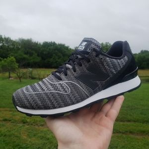 New Balance 696 Grey/Blk Runner, sz 7